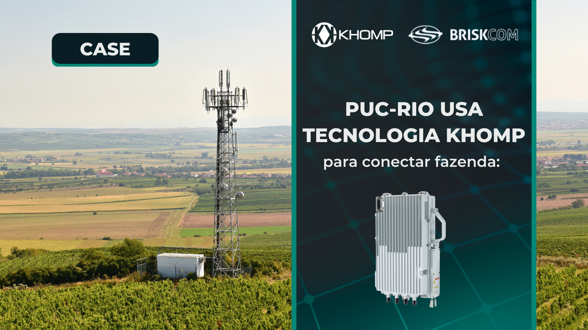 PUC-Rio usa tecnologia Khomp para conectar fazenda
